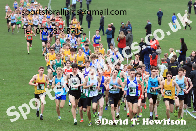 Mens Under-20s 2026 UK CAU Inter Counties Cross Country, Wollaton Park, Nottingham. Photo: David T. Hewitson/Sports for All Pics